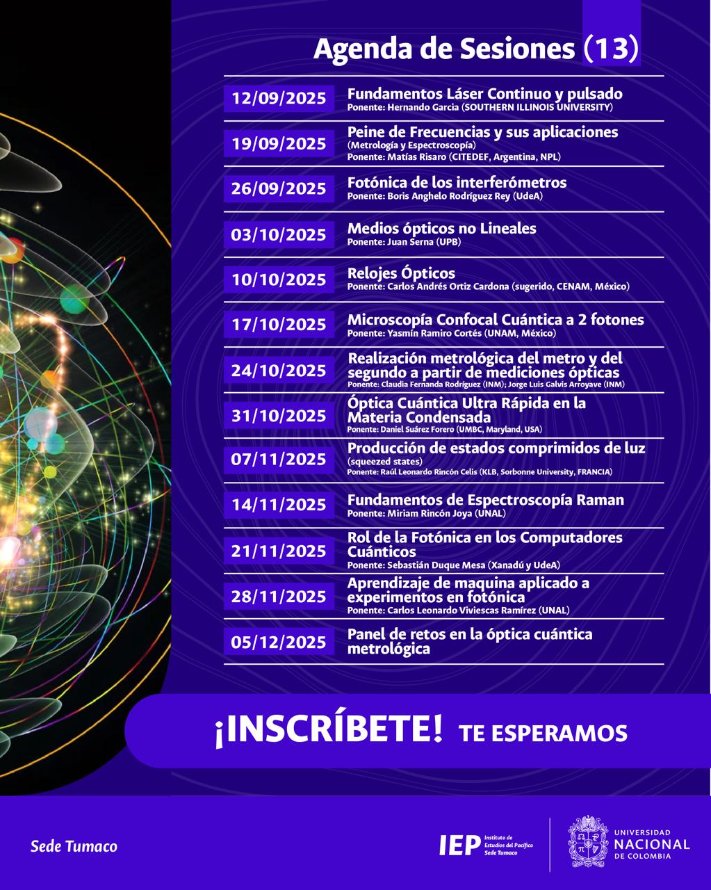 Curso: Realizaciones de la metrología cuántica con óptica ultrarrápida