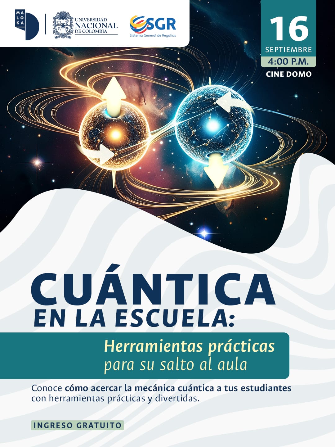 Evento: Cuántica en la escuela: herramientas prácticas para su salto al aula